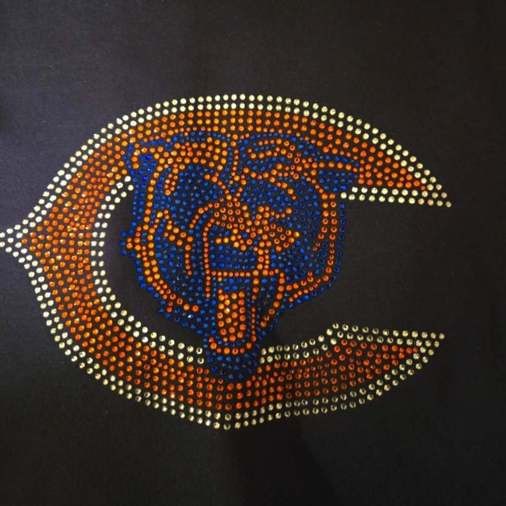 Chicago Bears Swarovski Crystals t shirt